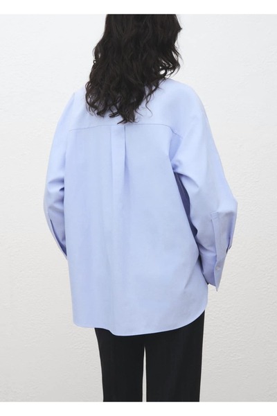 MANGO Woman Geniş kesimli cepli gömlek