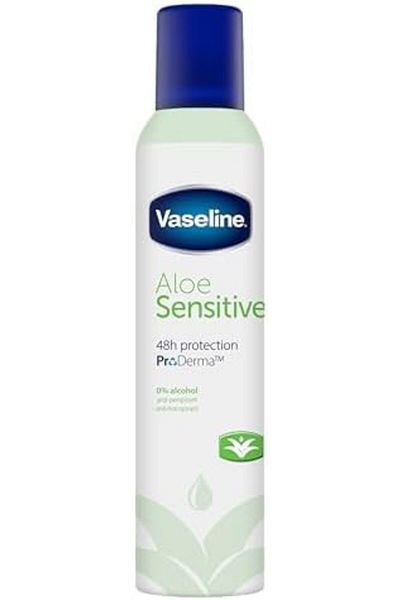 Vaseline Aloe Sensitive Antiperspirant Deodorant Aerosol, 250 ml
