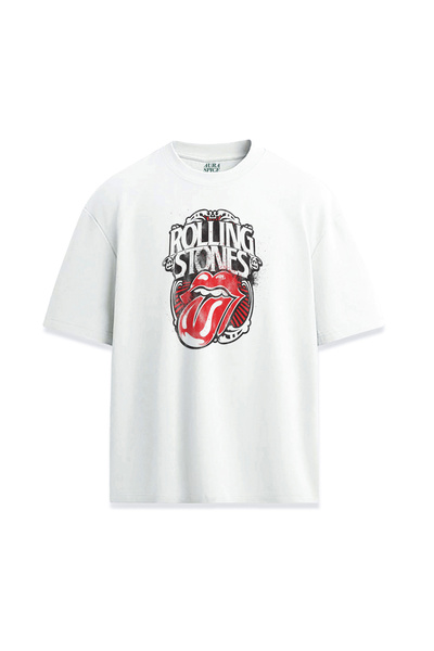 Darkia تي شيرت مطبوع بتصميم خاص للجنسين من رولينج ستونز