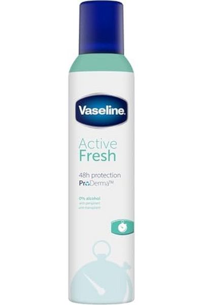 Vaseline Active Fresh Antiperspirant Deodorant Aerosol, 250 ml