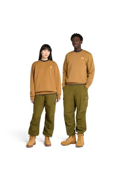 Timberland Silicon Badge (Bb) Crew Neck Men's Brown Sweatshirt Tb0A6Hsqeh21