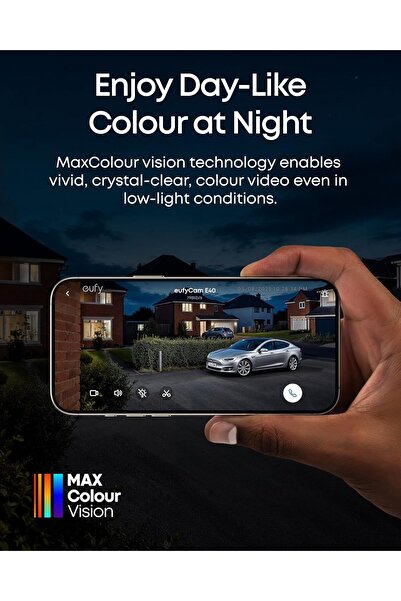 Eufy Security eufyCam E40 2-Cam Kit (HomeBase 2) Solar 2K Outdoor Wireless Camera