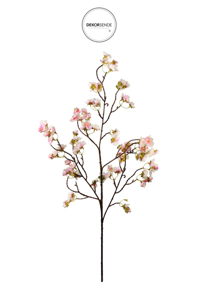 Dekorsende Yapay Kiraz Çiçeği Dalı Pembe 65 cm
