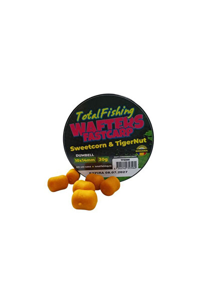 TotalFishing Wafters FastCarp Sweetcorn & TigerNut 10x14mm