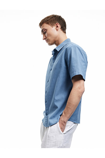 Koton Бавовняна класична сорочка з коротким рукавом