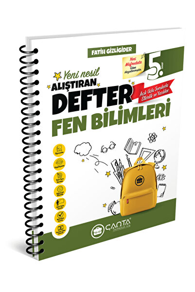 Çanta Yayınları 2025-2026 5. Sınıf Fen Bilimleri Yeni Nesil Alıştıran Defter ...