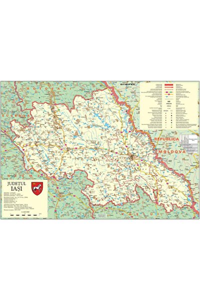 Stiefel Judetul IASI - poster cu sipci de plastic (100 x