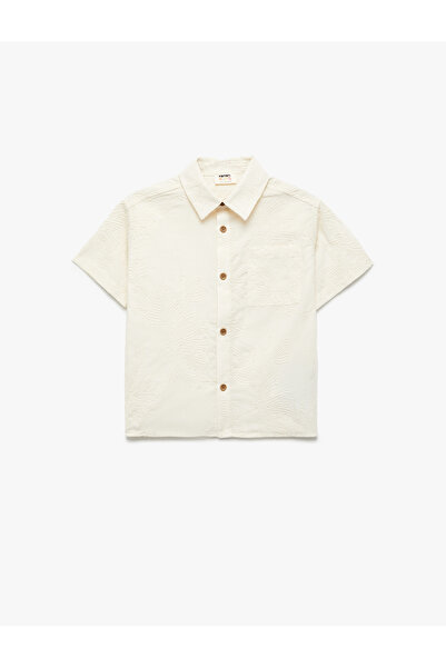 Koton Cămașă cu mânecă scurtă și nasturi cu buzunare bumbac