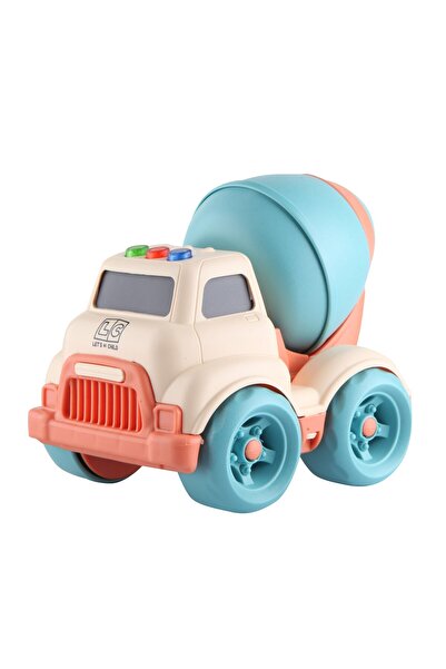 lets be child Camion-betoniera cu sunete si lumini, crem/albastru 11x14.5, LC