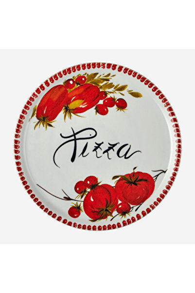 Edelweiss ITALY Beyaz Seramik Pizza Tabağı 33 Cm