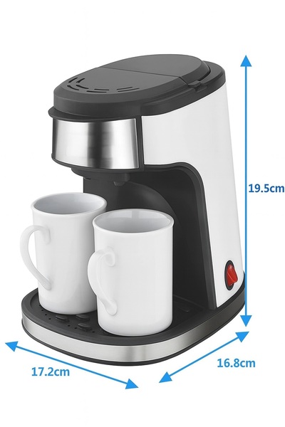 Biki Drip Coffee Maker | Power 450W | 240ml with 2 Cups