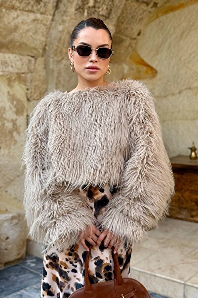 ROUPAS COLLECTİON Lüks Crop Kürk