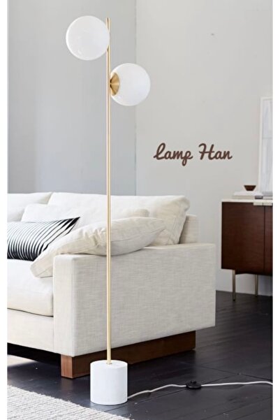 Lamp Han Modern Tasarım Çift Camlı Zemin Lambası Lambader