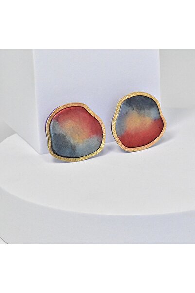 NARRU Handmade earrings, copper, gold, silver, Arya 37