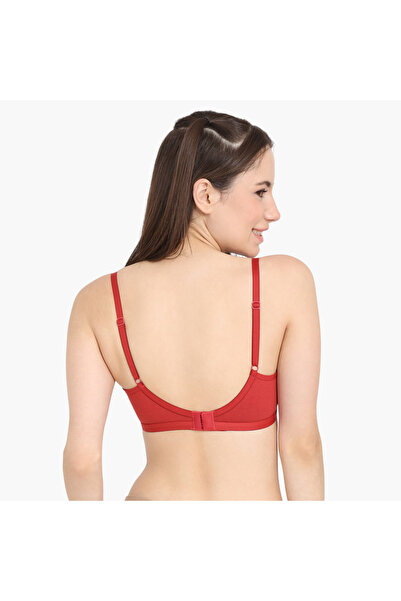 Zivame Non-Padded Bra with Hook and Eye Closure
