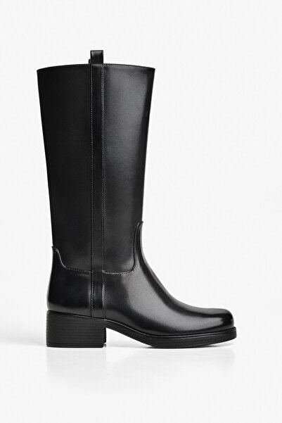 Bershka Flat knee-high boots