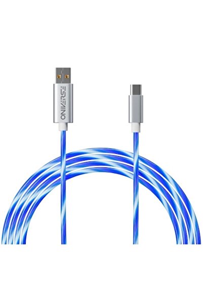 Oniverse Fast Charging USB-C Cable with LED, Oniverse, 2 meters, white