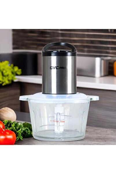 GVC PRO مفرمة اللحوم والخضروات الفضية 300 واط 2 لتر