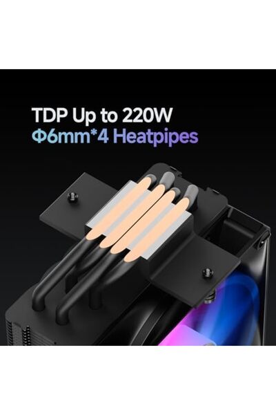 Generic مبرد وحدة المعالجة المركزية Ocypus Delta A40 ARGB، مبرد هواء وحدة المعالجة المركزية مع وظيفة ARGB، محمل هيدروليكي 120 مم صامت