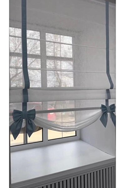 perastore Katlamalı Keten Tül Perde – Biyeli ve Fiyonk Detaylı Özel Tasarım