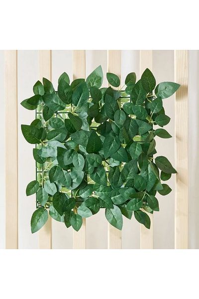 Home Box Delsa Artificial Hedge Mats Rose Leaf - 33x33 cm