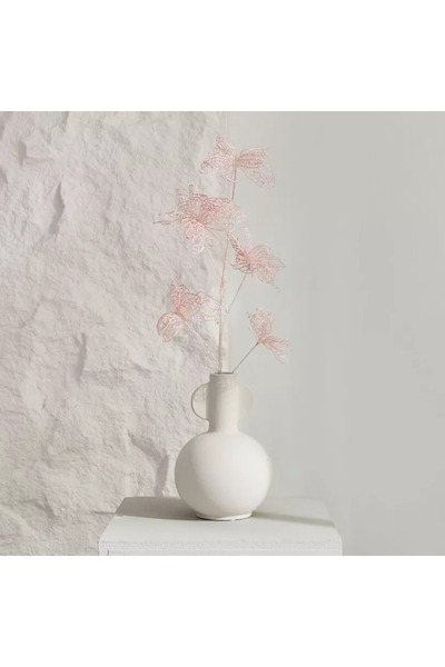 Home Box Liara Plastic Butterfly Floral Stick with 5 Heads - 60 cm