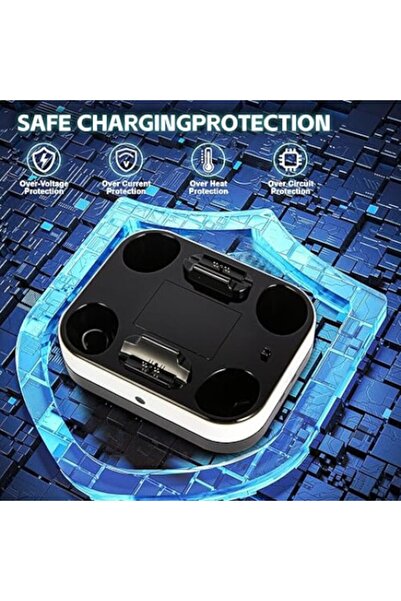 OEM Σταθμός φόρτισης PS5 για δύο χειριστήρια DualSense, 9 φώτα RGB, καλώδιο φόρτισης Type-C