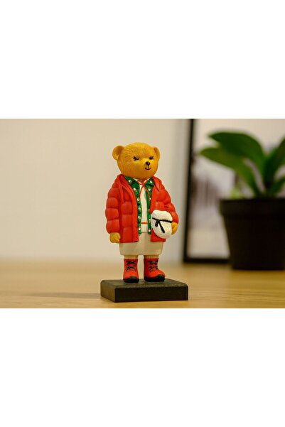 GRAMOFY E-TİCARET TEDDY BEAR BİBLO KOLEKSİYONU- (GİRL) POLYESTER DEKORATİF HE...
