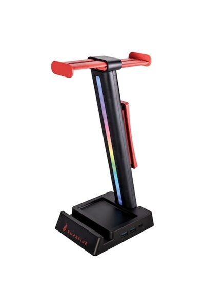 SUREFIRE Gaming Headset Stand Vinson N2 with RGB Lighting and USB Hub