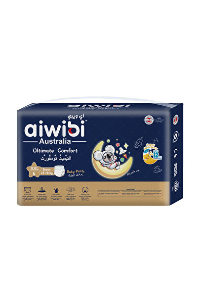 Aiwibi بنطلون أطفال مريح للغاية مقاس 6-36 قطعة (15-21 كجم)