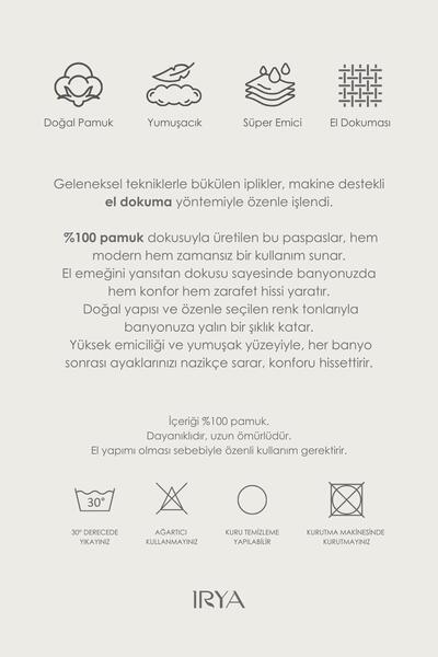 İrya Togo 2-Piece Set Bath Mat 100% Cotton 40X60 + 60X90 Gray