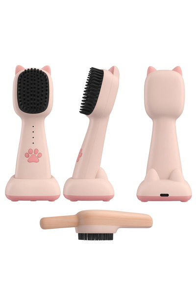 TSUMAB Electric Pet Grooming Brush – USB Rechargeable Cat & Dog Hair Remover