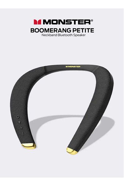 MONSTER Boomerang Petite Neckband Bluetooth Speakers,15H Playtime, High Fidelity 3D Stereo