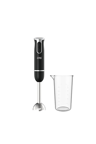 WINNINGSTAR ويننج ستار خلاط يدوي , 2 في 1 الخلط و الهرس , شفرات فولاذية , سرعتان , 400 واط , اسود , م/ ST-5553