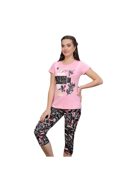 Generic Women's Cotton Bermuda Pajamas - PJ 596