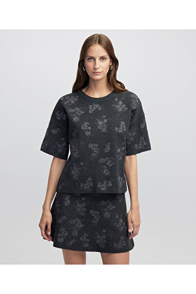 İpekyol Flower Embroidered Knitwear