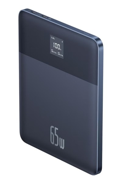 Baseus 12000mAh Power Bank 65W PD Fast Charging – Ultra-Slim Laptop Battery Bank with Digital Display