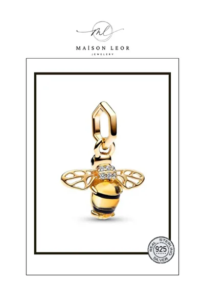 maisonleor Glittering Bee Dangle Charm