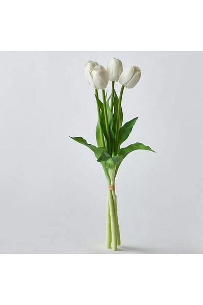 Home Box Floret Soft Tulip 4 Blooms Flower Bundle - 38 cm