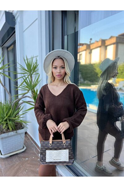 For Angels Πουλόβερ με λαιμόκοψη V με αξεσουάρ παπιγιόν στην πλάτη