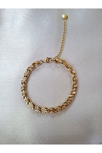 ERKA AKSESUAR 316 L Çelik Desenli Arpa Zincir Bileklik