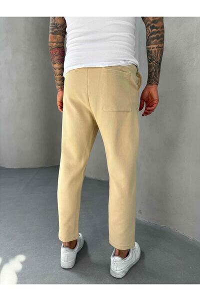 KağanKY Παντελόνι Boyfriend από ύφασμα βεζέντουλας