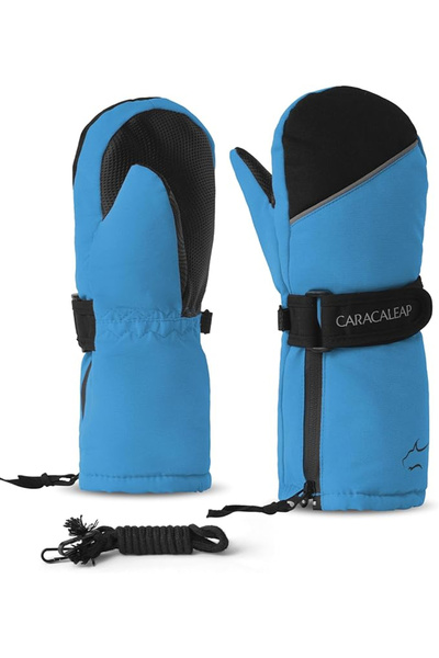 OEM Winter gloves for children 5-7 years old, blue, 1 finger
