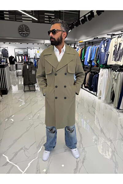 butik'O ÇİFT DÜĞME TRENÇKOT