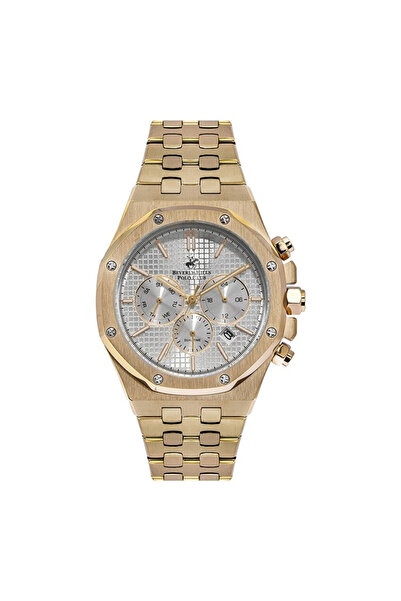 Beverly Hills Polo Club Multifunction Stainless Steel Men's Wristwatch - Gold/Gold Bp3051X.130