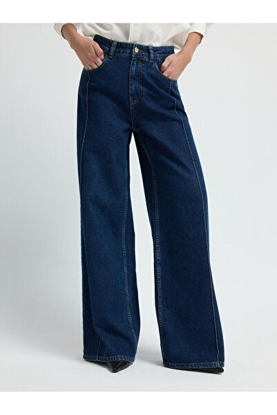adL Geniş Paça Denim Pantolon