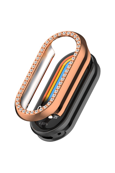 redmud teknoloji Crystal Stone Case Protective Case Compatible with Xiaomi Mi Band 8 Mi Band 9
