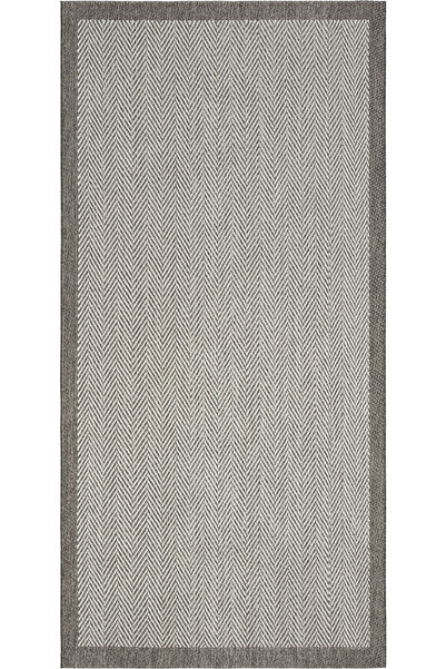 Cool Halı Smart Gri Krem Mutfak Halısı Makinada Yıkanabilir Kaymaz Tabanlı Leke Tutmayan İnce Mutfak Kilimi