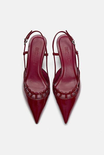 Pull & Bear Rugan bantlı topuklu ayakkabı