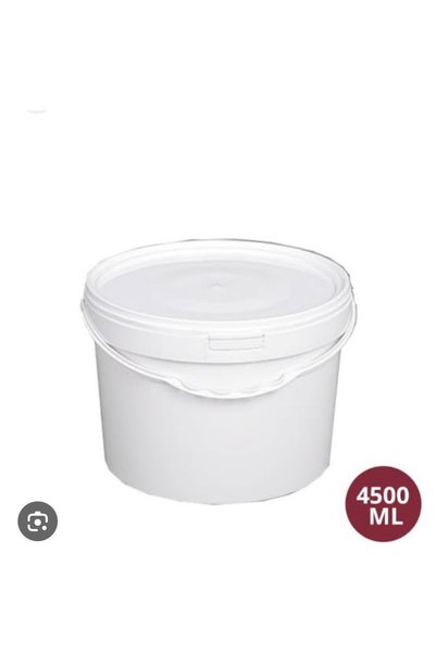 EKBAĞ PLASTİK YOĞURT KOVASI 4.5 L ( 5 ADET) kova HOBİ BOYA GIDA YOĞURT KOVASI